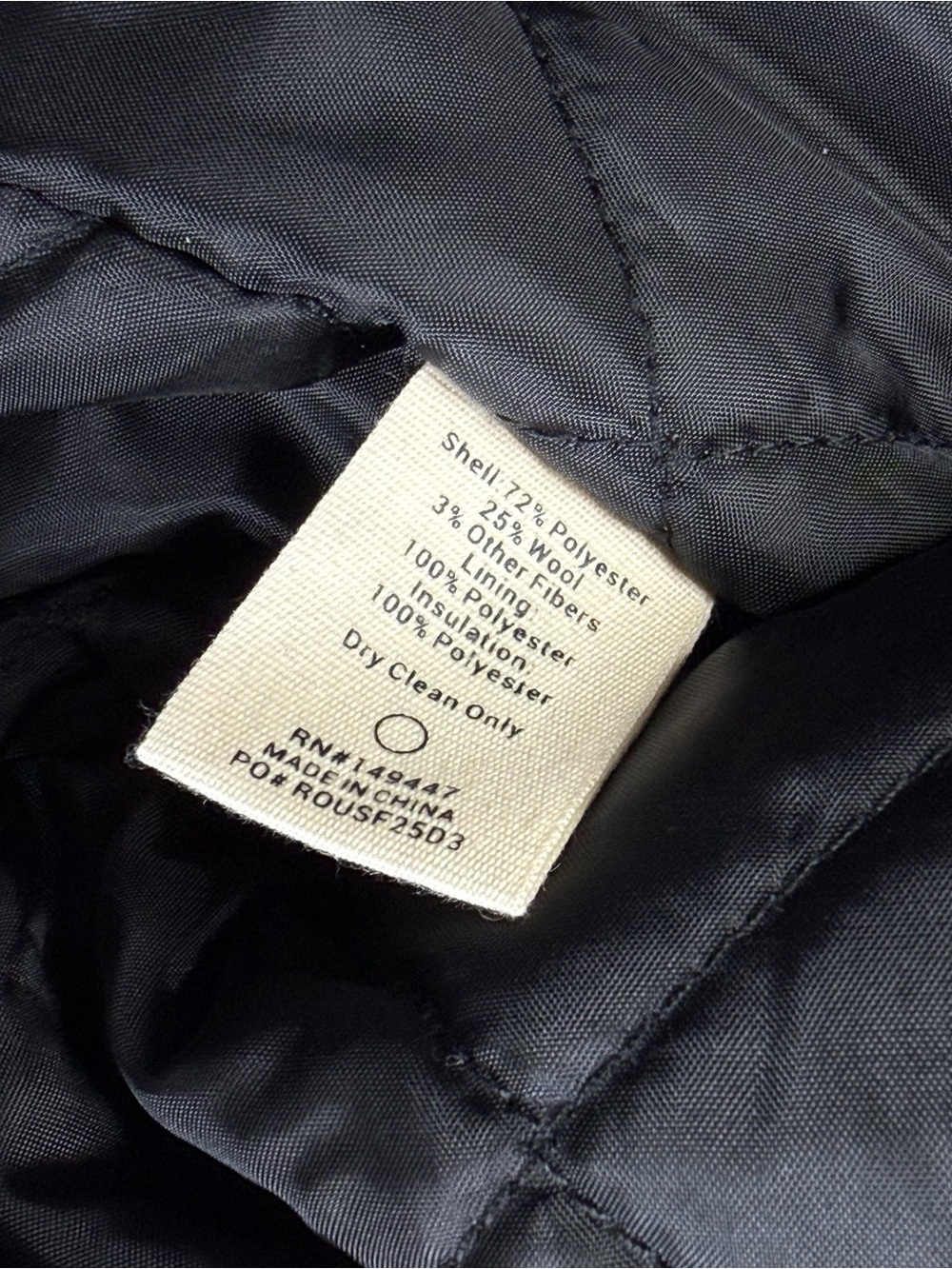 The Normal Brand Lan Navy Plaid Wool Blend Peacoat Jacket Medium NWOT - Picture 12 of 12